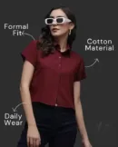 Shirt for Women | Stylish Solid Regular Fit